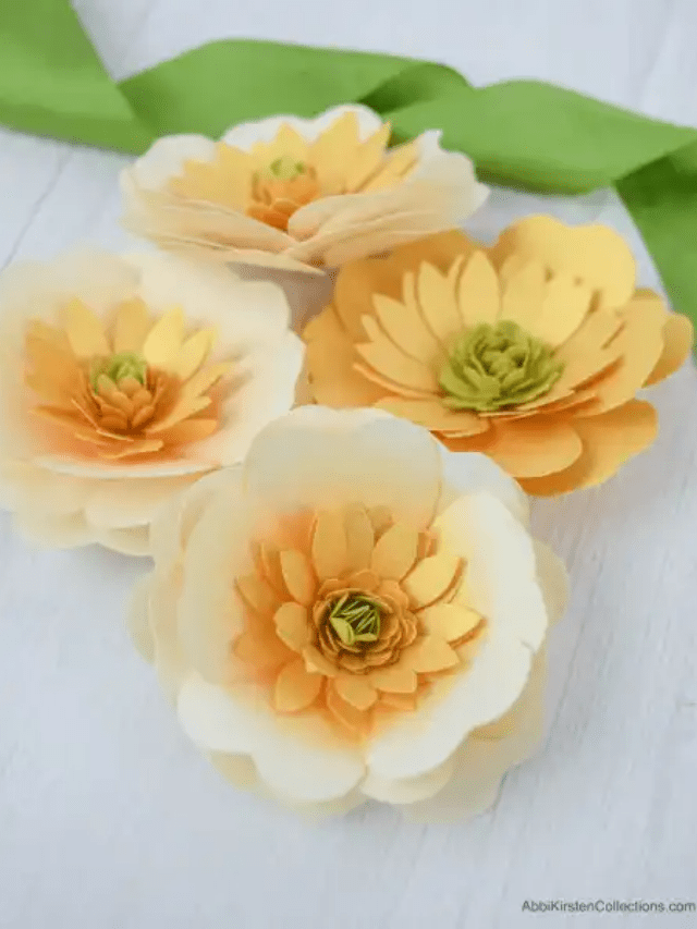 Mini Paper Buttercup Flower Craft Story