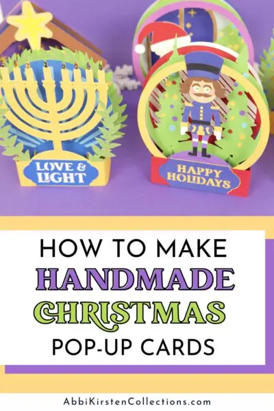 How to make handmade Christmas pop-up cards with Cricut