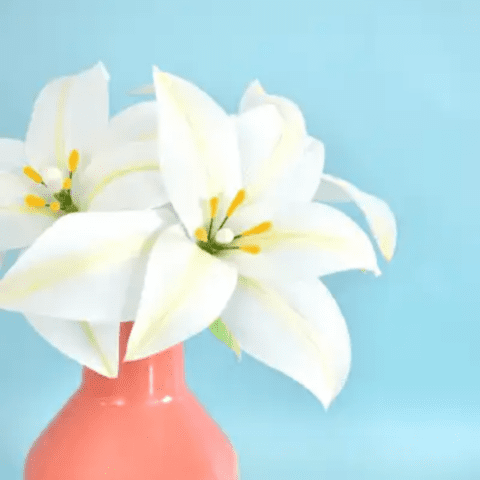 How to Make Crepe Paper Lily Flowers Cover Image