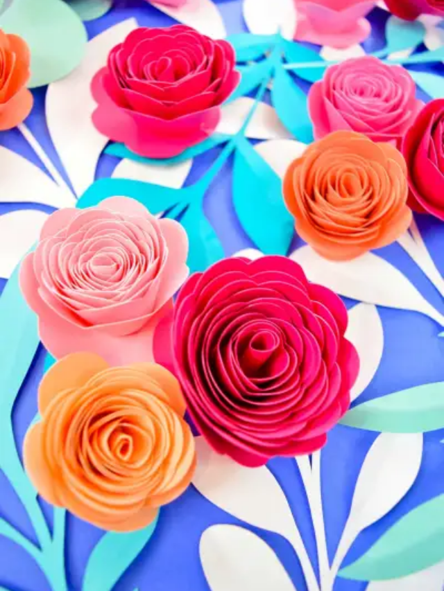 How to Make Paper Rosettes DIY Paper Flower Tutorial Story