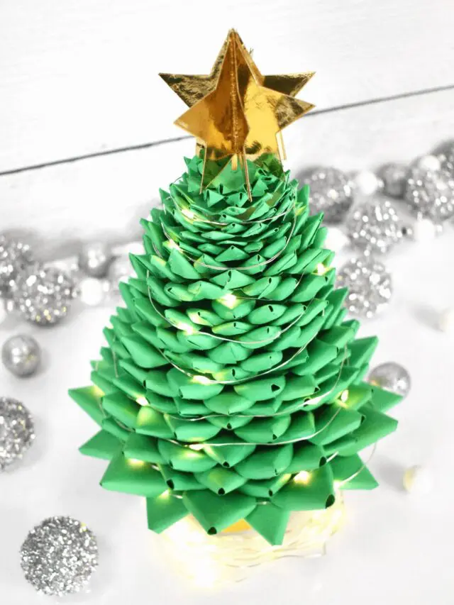 DIY Paper Christmas Tree Craft – Free Templates Story