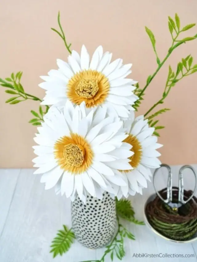 How to Make Paper Daisy Flowers Step by Step Story