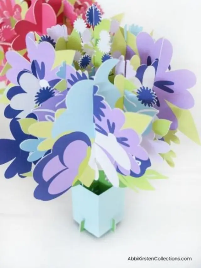 How to Make Pop-up Flower Cards with Free Templates and Tutorial Story