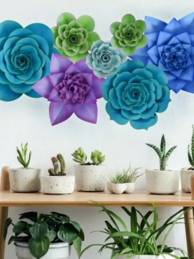 How to Make Giant Paper Succulents – DIY Succulent Tutorial Story