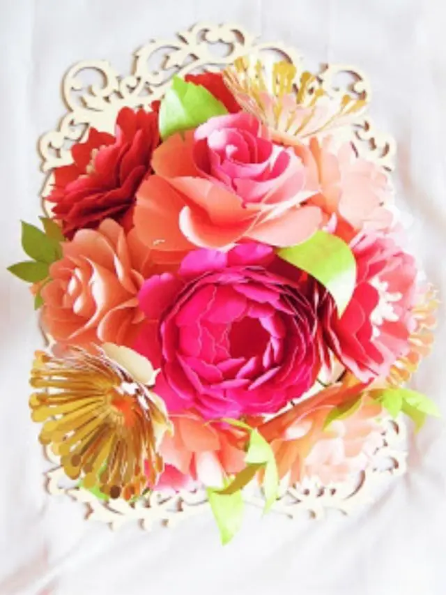 How to DIY a Paper Flower Bouquet Story