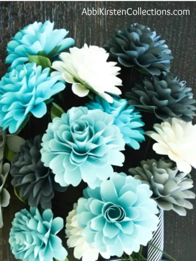 How to Make Paper Dahlia Flowers: Small Paper Flower Tutorial Story