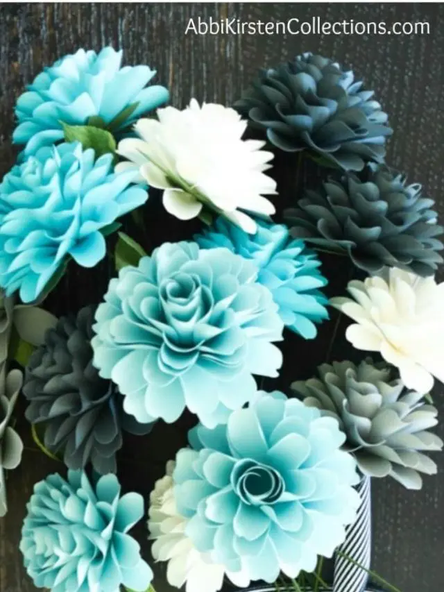 How to Make Paper Dahlia Flowers_ Small Paper Flower Tutorial cover
