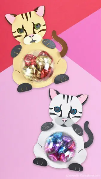 Kitty Cat Candy Holders SVG Cut Files, Candy Holders, Valentine's Day Gifts, Candy Ornament Crafts, Candy Ornament SVG FIles