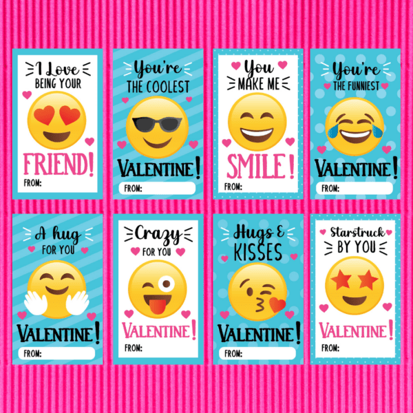 Funny smiling face Valentine's Day printables