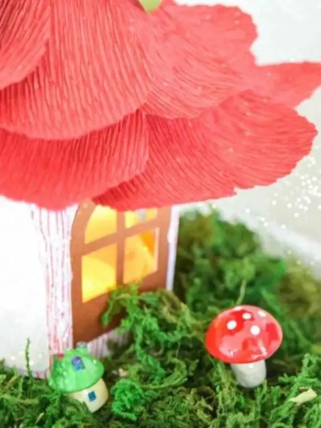 DIY Fairy House Craft: Paper Fairy House Luminaries Story