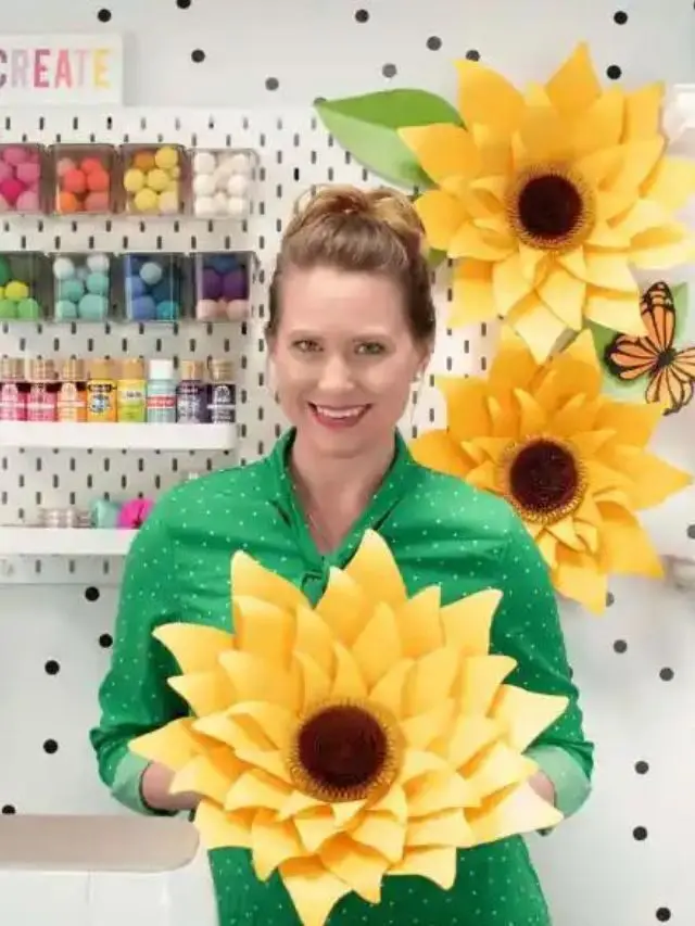Giant Paper Sunflower Tutorial Story