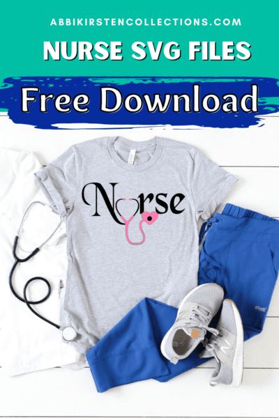 Free nurse stethoscope svg cut files for Cricut and silhouette. Free SVG download.