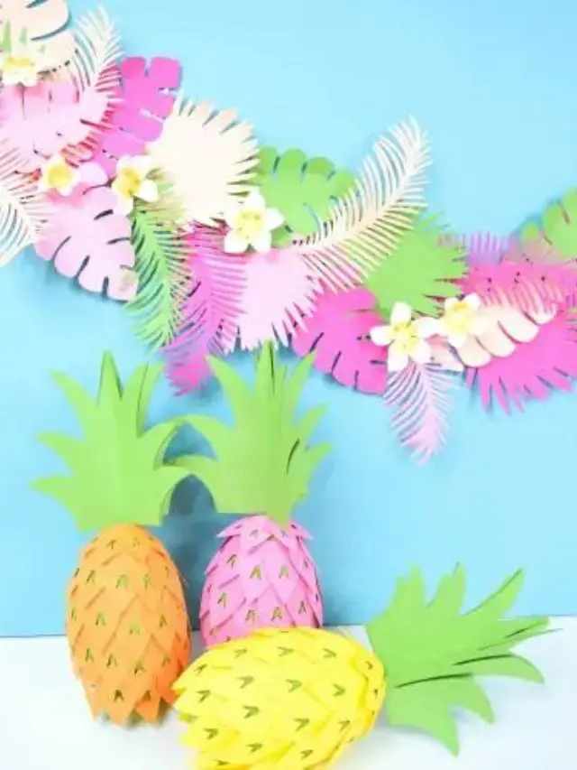 How to Make Paper Pineapple Party Decorations Story
