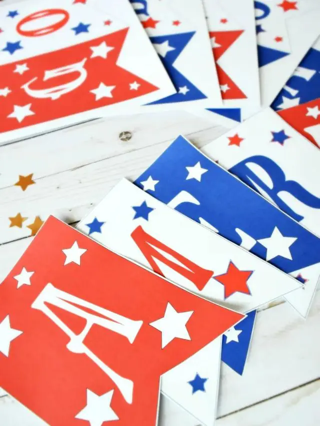 July 4th Free Printable Banner- God Bless America cover