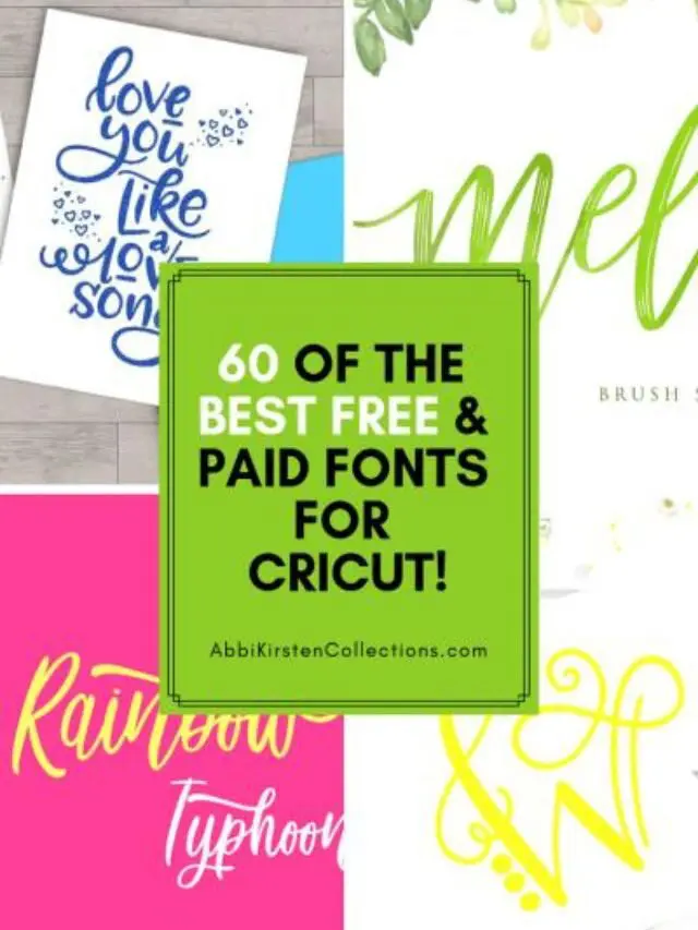 The Best Free Fonts for Cricut & Silhouette Story