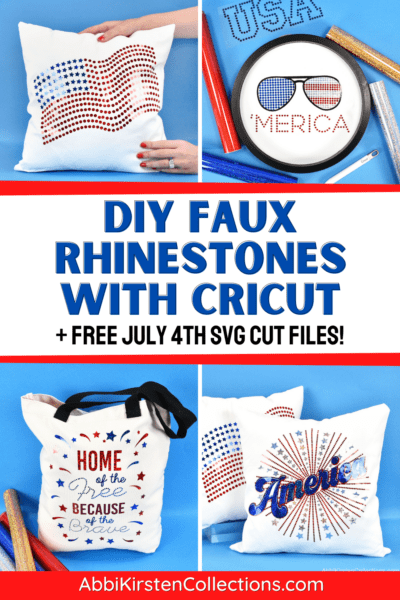 Create faux rhinestones on shirts, totes and signs with Cricut holographic sparkle iron-on vinyl. The best tips for holographic iron-on.