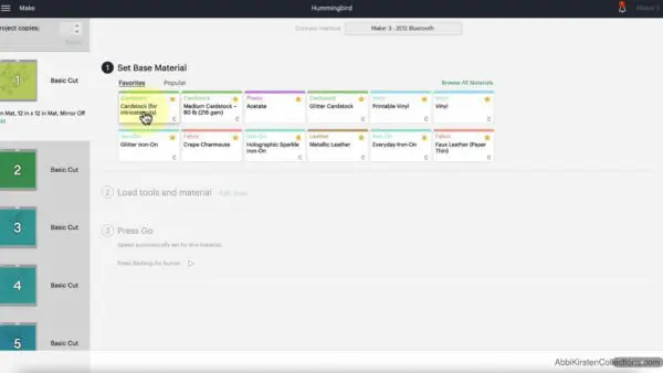 Cardstock for intricate cuts in Cricut Design Space. 
