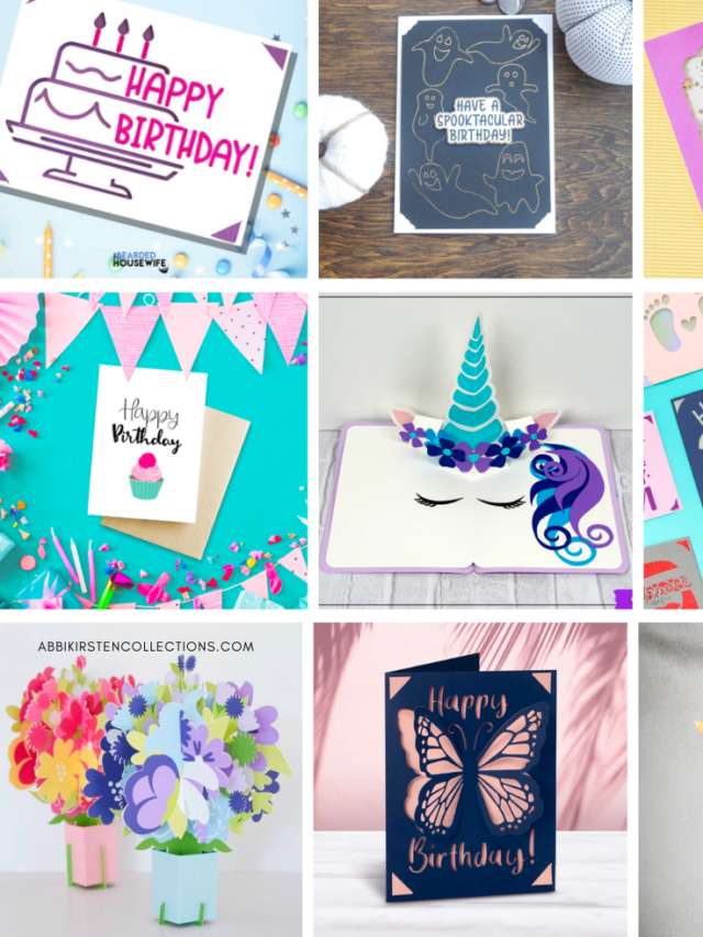 18 Cricut Birthday Card Ideas To Make: Free SVG Cut Files Story