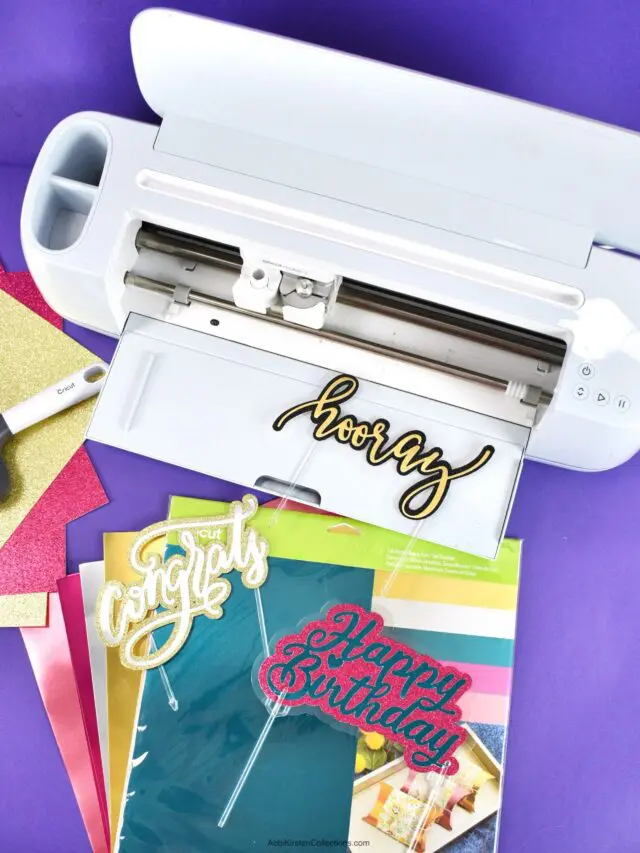 Learn How to Use The Cricut Design Space With This Cake Topper Story