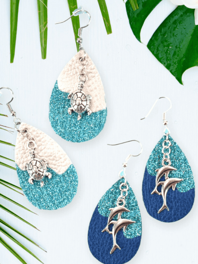 How to Make Faux Leather Earrings with Cricut Story
