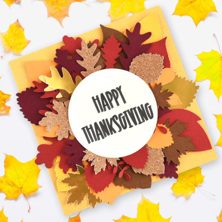 DIY Thanksgiving Card with Cricut