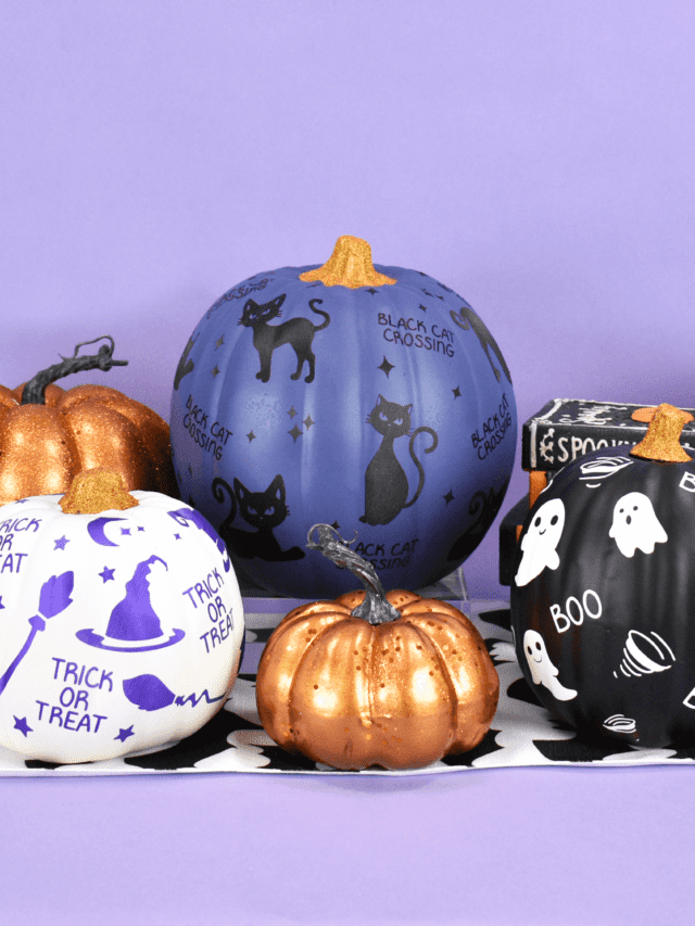 DIY Halloween Pumpkins With No-Carve Pumpkin Ideas Story