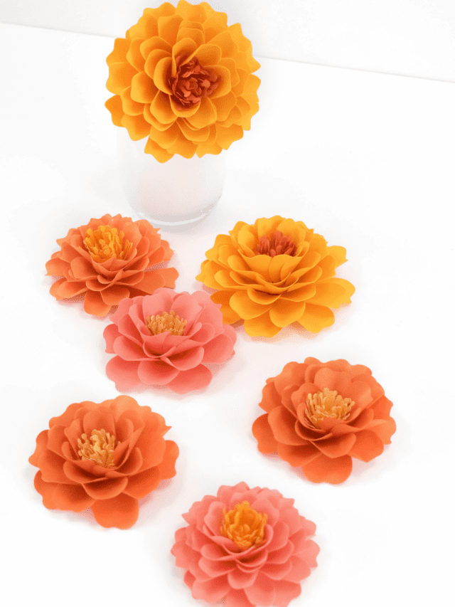 DIY Paper Marigold Flowers Story