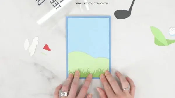 Layering cardstock cards