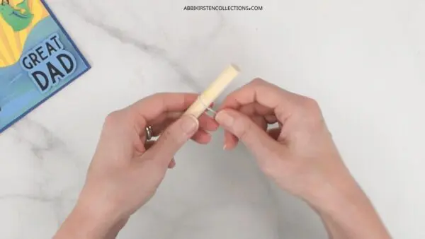 Creating a wire wobbly spring for a card. 