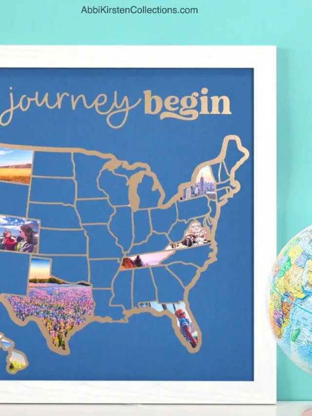 How To Make A Custom Photo Map With Cricut Story