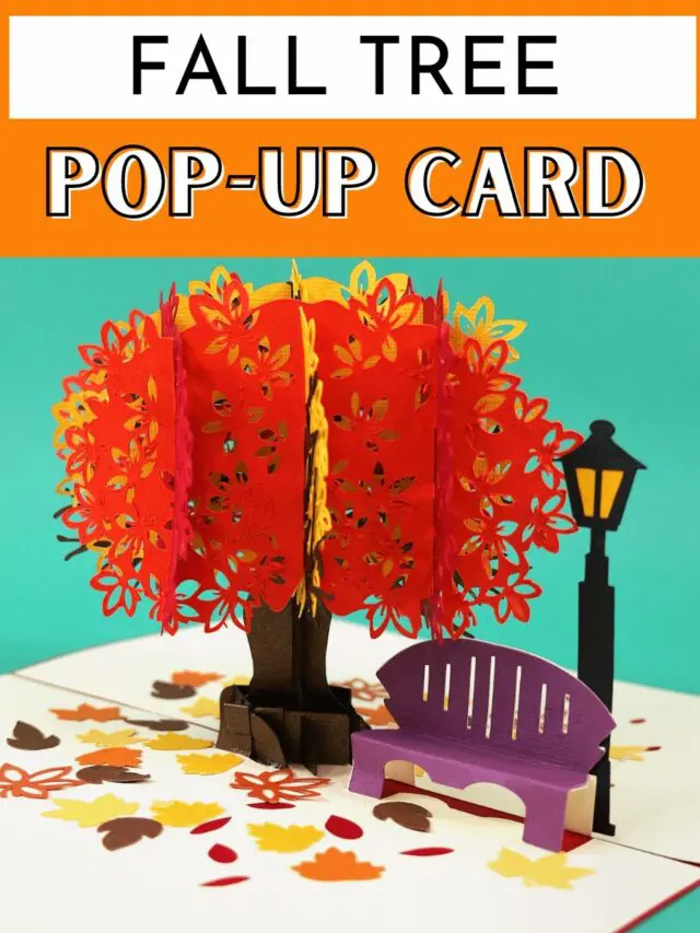 Easy Fall Tree Pop-Up Handmade Greeting Card Story