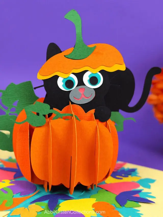 DIY Pop-Up Pumpkin Greeting Card Craft For Halloween Story