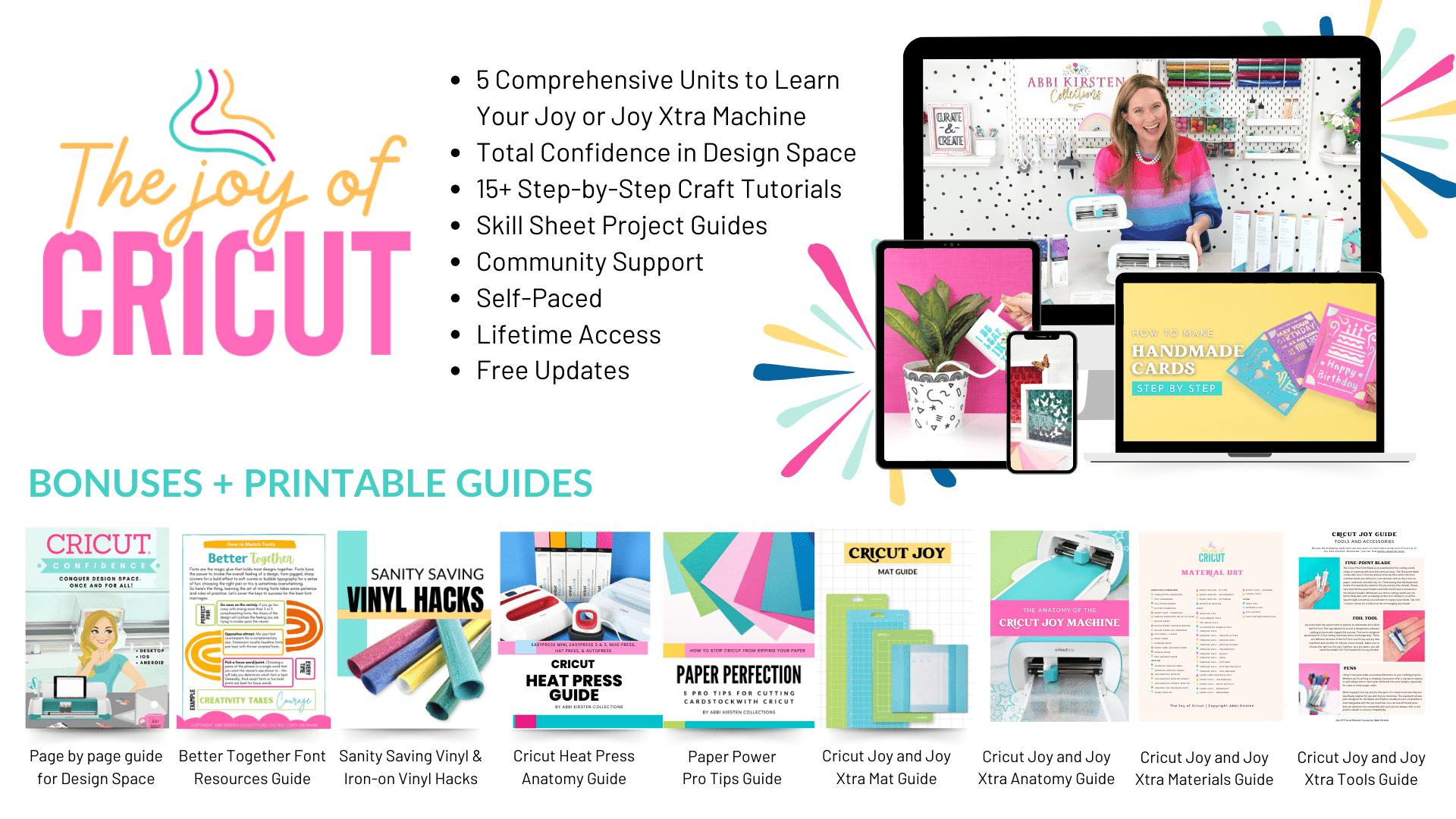 Joy of Cricut Master Course Mockup Image