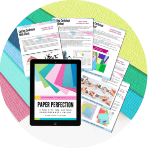 Paper perfection printable bonus for the JOy of Cricut master course