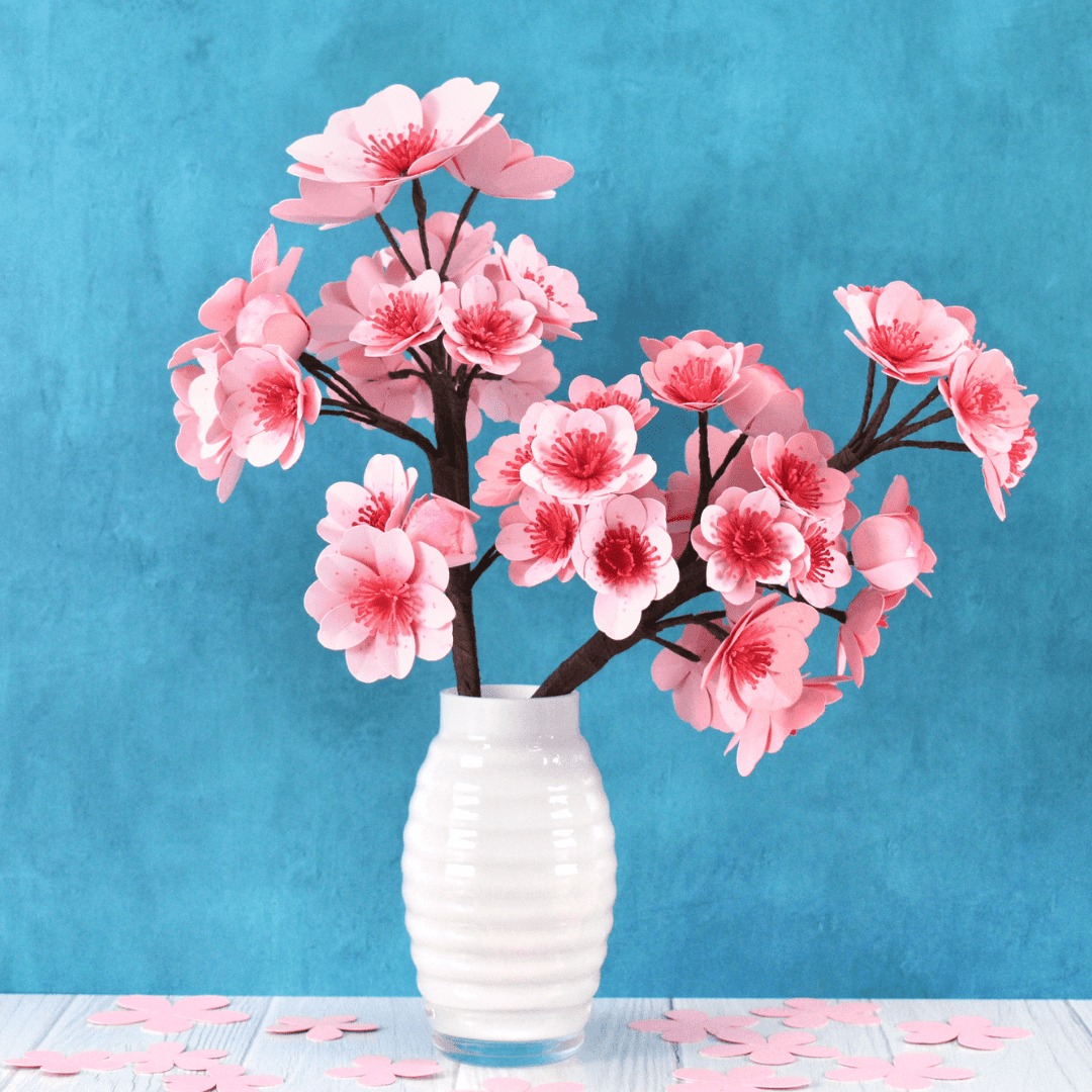 cherry blossom paper flowers