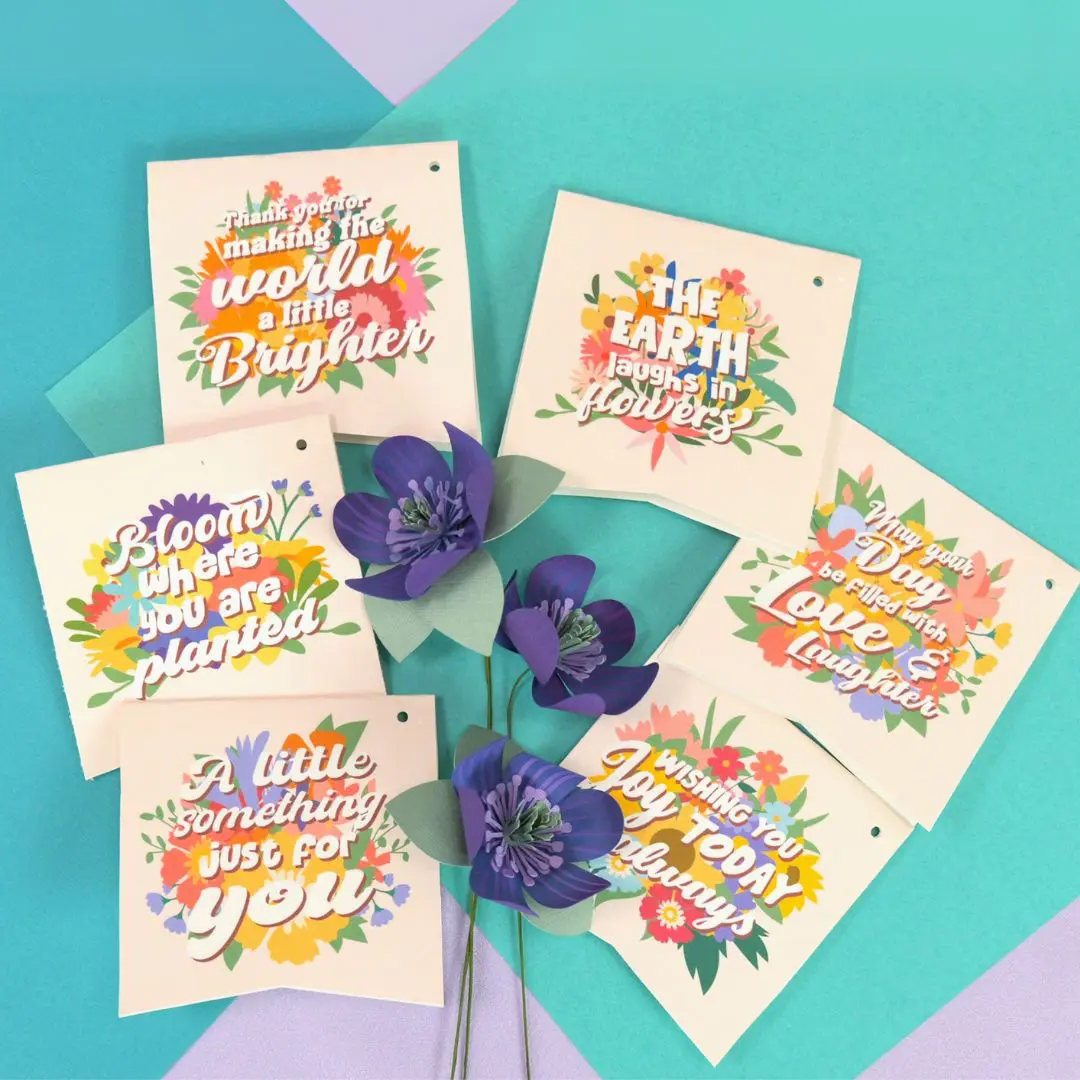 printable floral gift tags