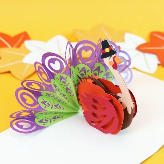 turkey pop-up card