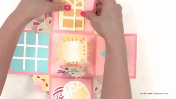 gluing the message panel to the box