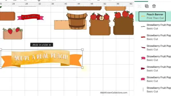 banner for fruit pop-up decorative card