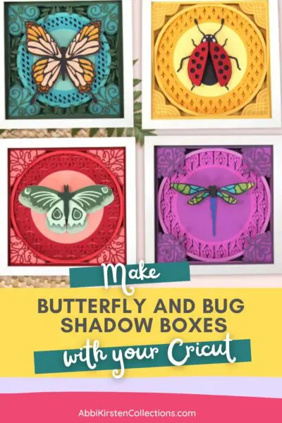 Butterfly and Bugs Shadow Boxes PIN design