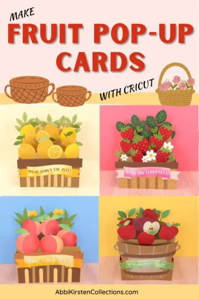 Four Fruit Pop-Up Card Designs