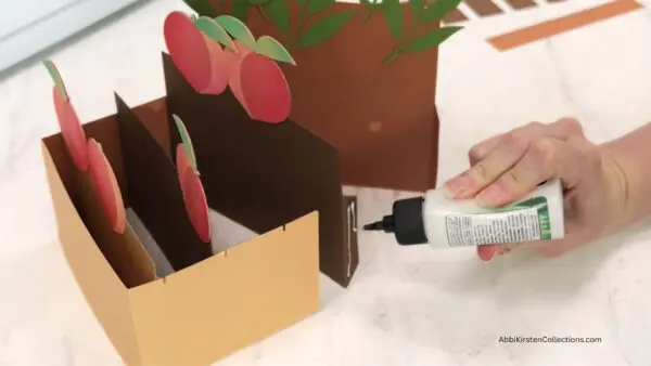 gluing card layers together