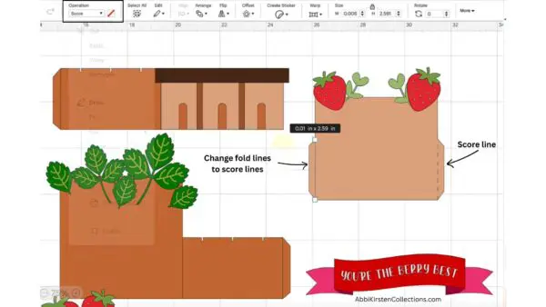 Changing lines to score lines in Design Space