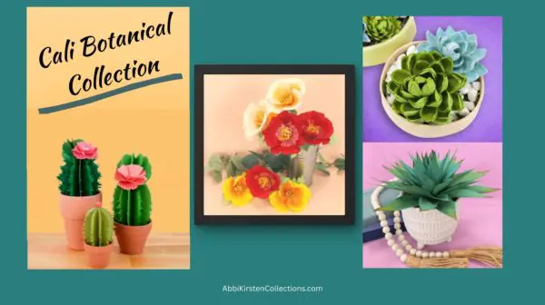 Cali botanical collection of 4 designs