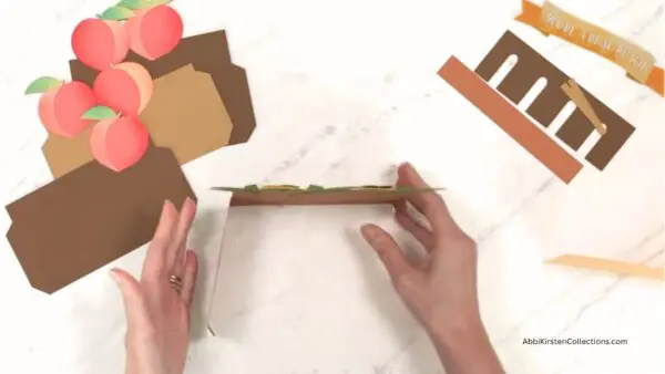 folding the pop-up card