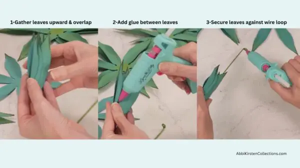 assembling the paper agave plant
