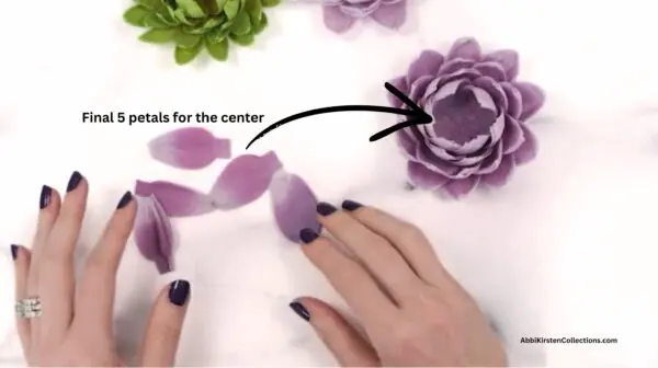 five petals for the inner layer