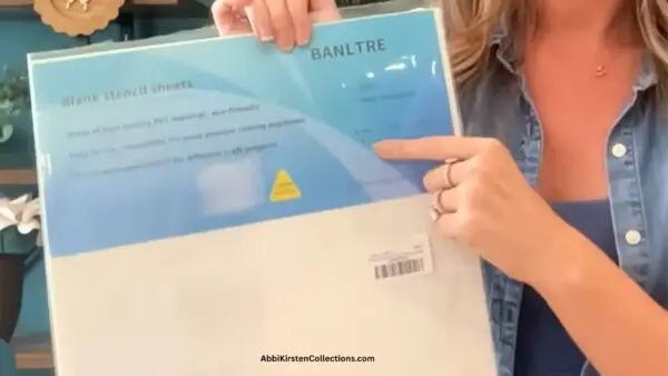 stencil example for fabric stenciling with Cricut