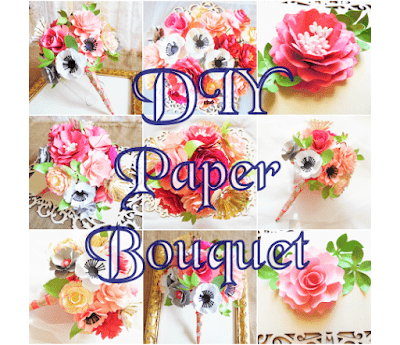 A collage of varying, brightly colored paper flower bouquets, made with ease using Abbi Kirsten's tutorial. 