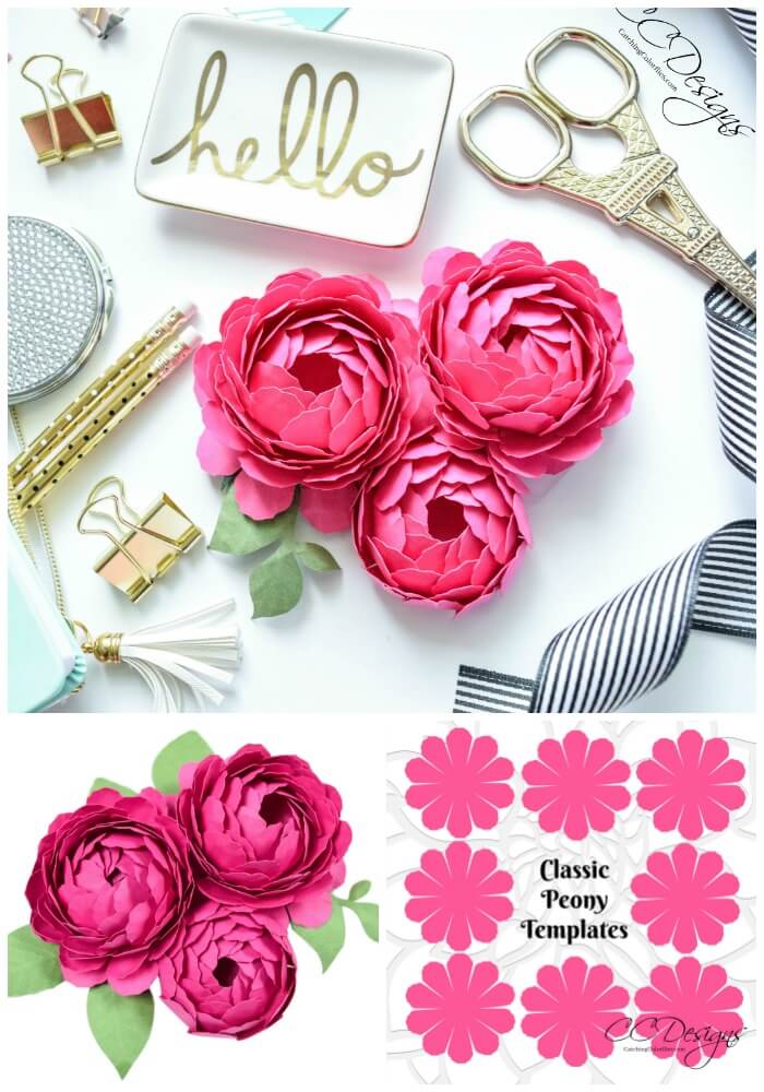 Peony Paper Flowers: A Step by Step Paper Flower Tutorial